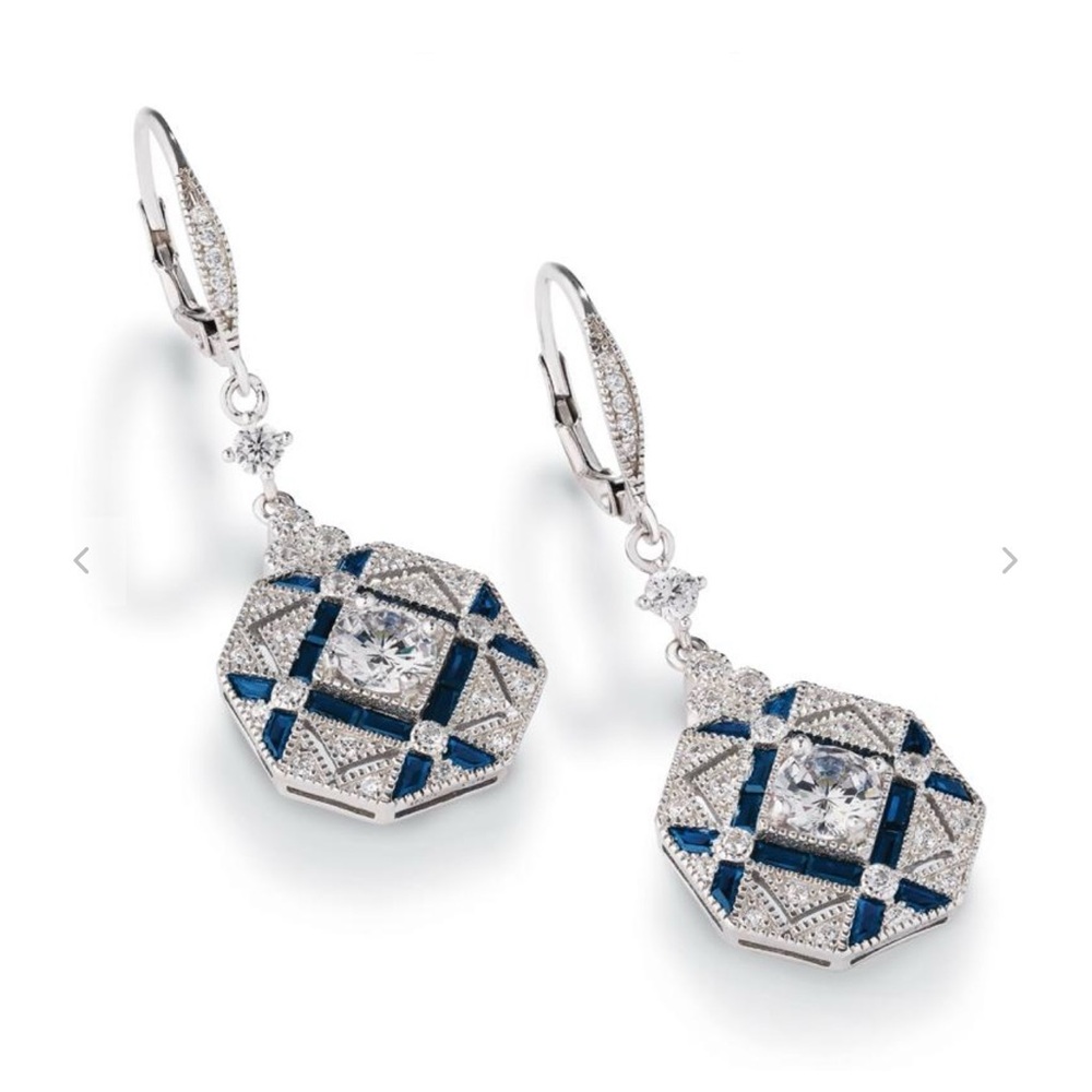 Sterling Silver Art Deco Resurgence Earrings By Stauer